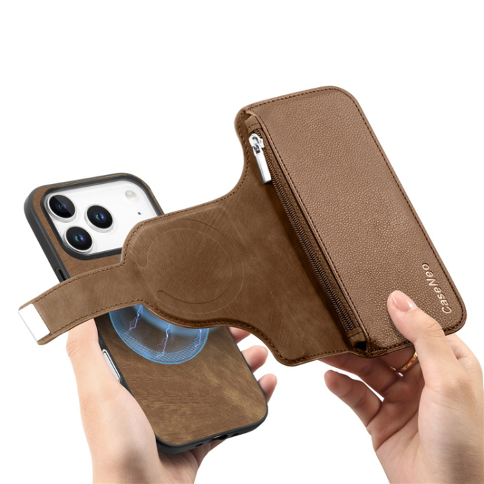 CASENEO - CASENEO iPhone 17 Pro Max Plånboksfodral MagSafe Detachable