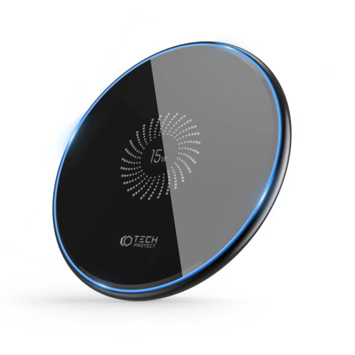 Tech-Protect - Tech-Protect Qi 15W-C1 Trådlös Laddare 15W - Svart