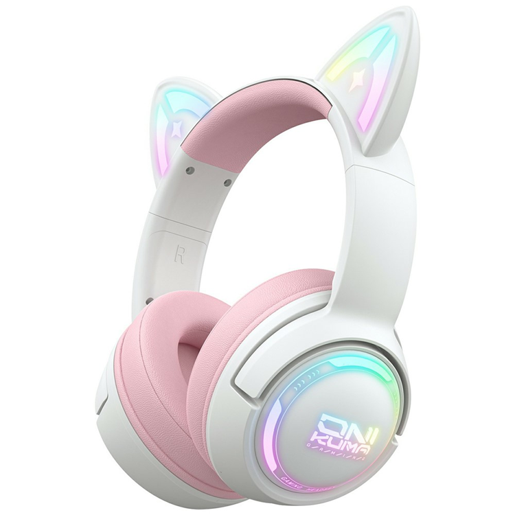 ONIKUMA Over-Ear Trådlösa Hörlurar Bluetooth Cat Ear GT838 (Rosa) | 505771 | AlltMobil