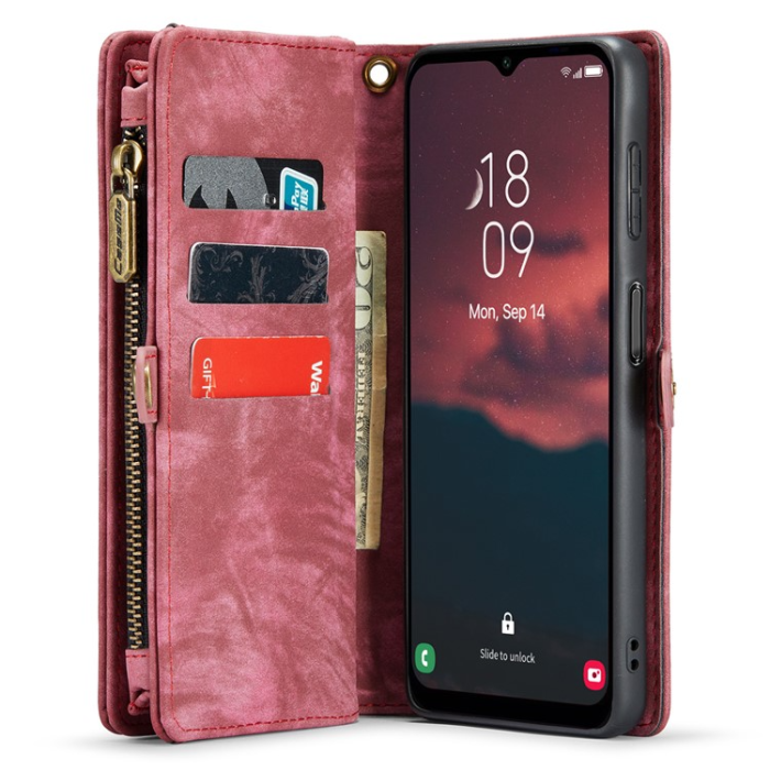 Caseme - Caseme Galaxy A34 5G Plånboksfodral Detachable - Röd
