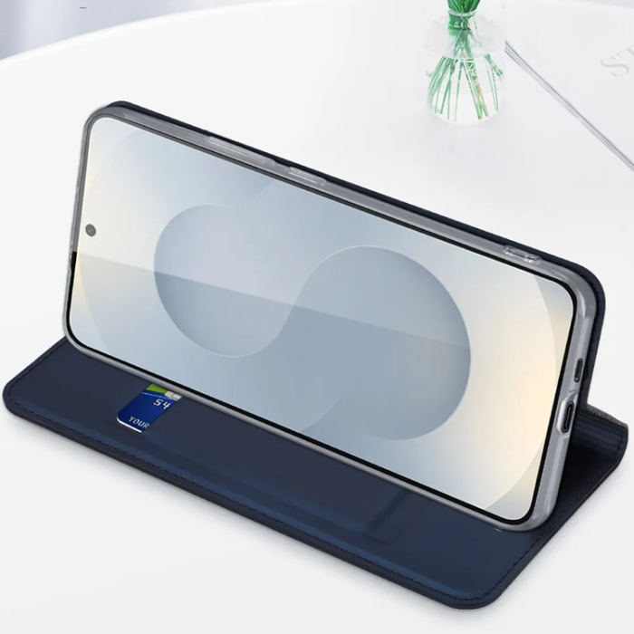 Dux Ducis - Dux Ducis Galaxy S25 Edge Plånboksfodral Skin Pro - Blå