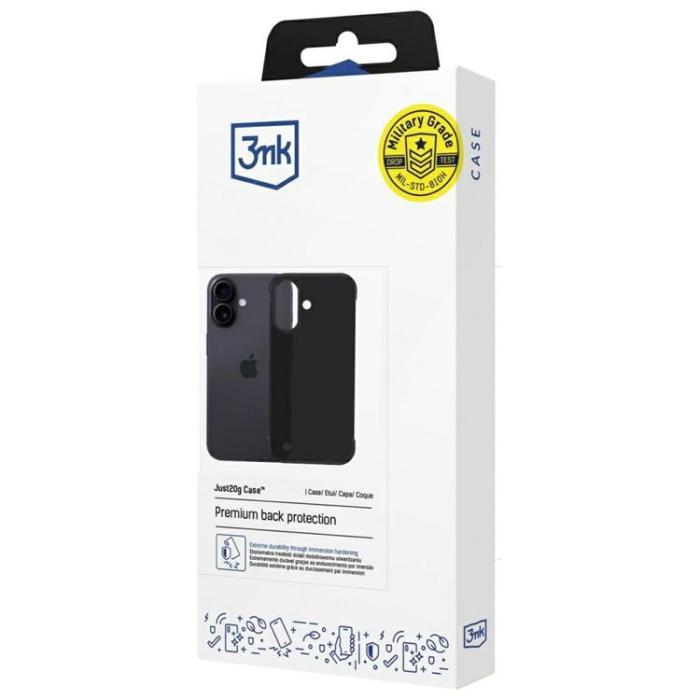 3MK - 3MK iPhone 17 Mobilskal Just20g Matt - Svart