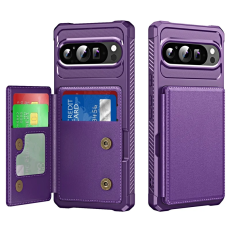 A-One Brand - Google Pixel 10 / Pixel 10 Pro Mobilskal korthållare - Lila