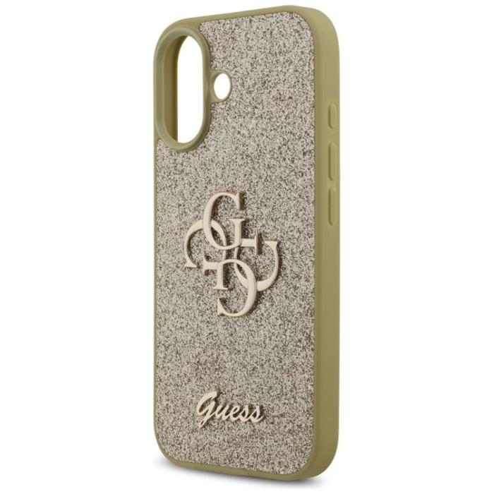 Guess - Guess iPhone 17 Mobilskal Fixed Glitter Big 4G - Guld