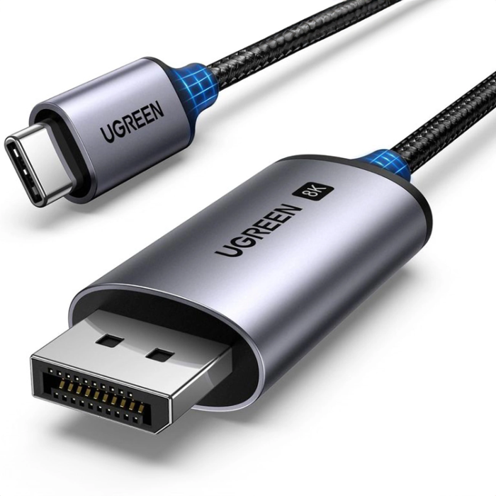 Ugreen - Ugreen CM556 Kabel USB-C och DisplayPort 8K 2m - Grå