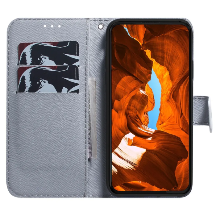Taltech - iPhone 15 Pro Plånboksfodral med Tryck - Lejon