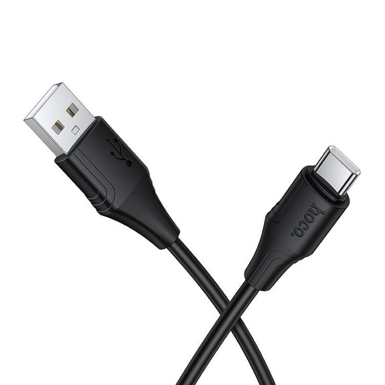 HOCO USB-A till USB-C Kabel 3A 1m Silikon X124 - Svart | 3541 | AlltMobil