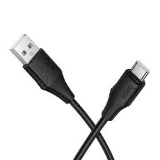 Hoco - HOCO USB-A till USB-C Kabel 3A 1m Silikon X124 - Svart