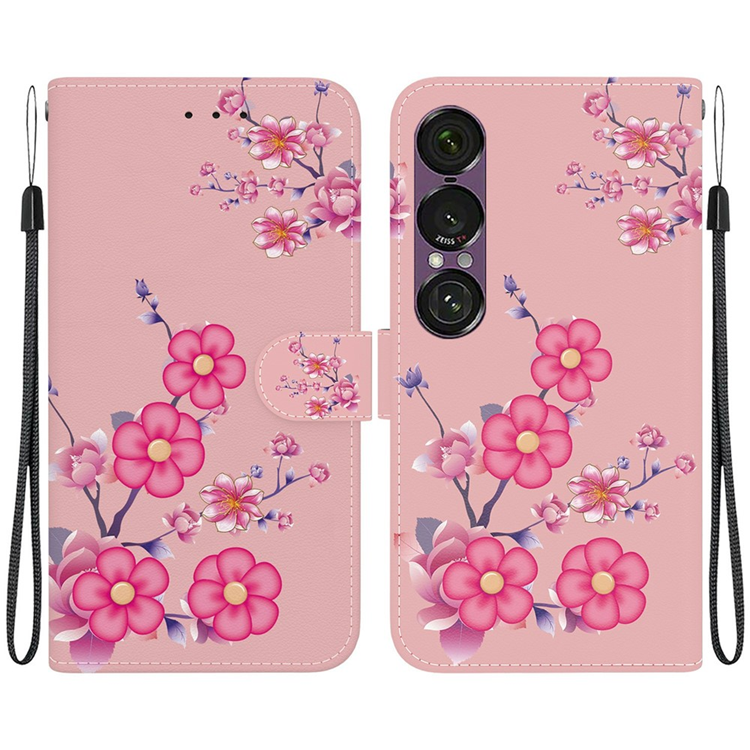 Sony Xperia 1 VII Plånboksfodral Pattern Printing - Sakura | 2353 | AlltMobil