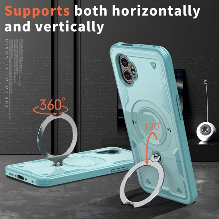 A-One Brand - Galaxy XCover 7 Pro Mobilskal Magsafe Kickstand - BabyBlå