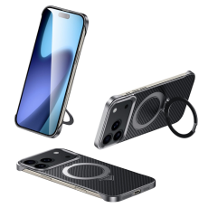 SULADA - SULADA iPhone 17 Pro Max Mobilskal MagSafe Kickstand - Svart