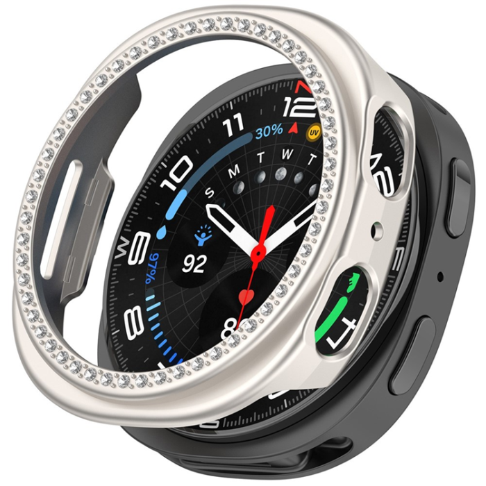A-One Brand - Galaxy Watch 8 (44mm) Skal Rhinestone Decor Hollow