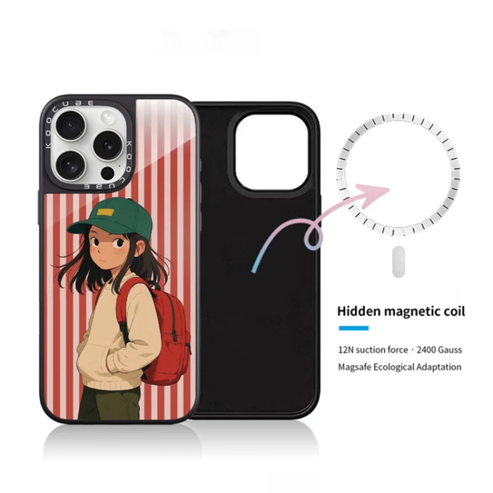 A-One Brand - iPhone 14 Pro Mobilskal MagSafe Aluminium Silikon