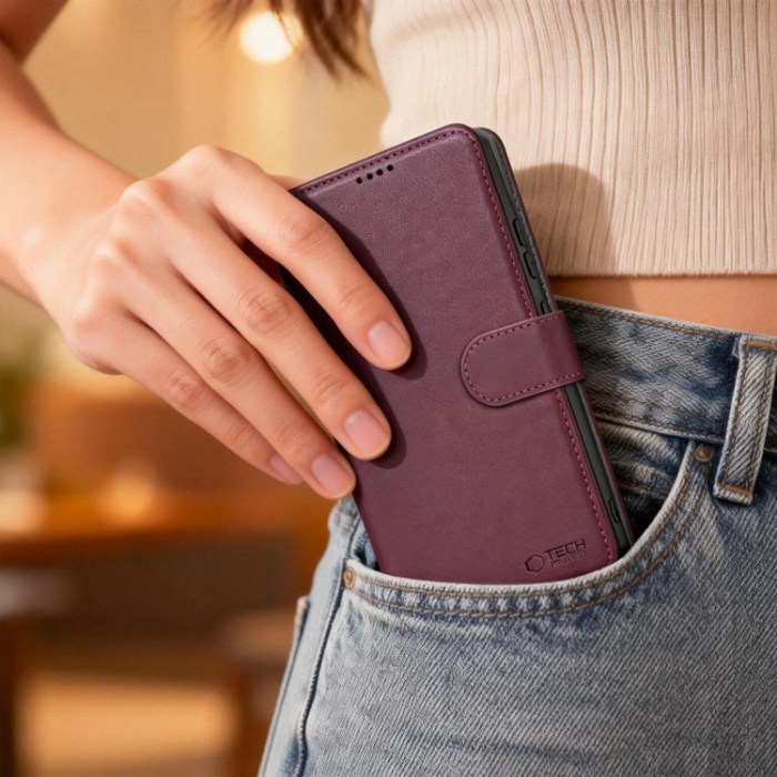 Tech-Protect - Tech-Protect Plånboksfodral För Galaxy A27 - Mulberry