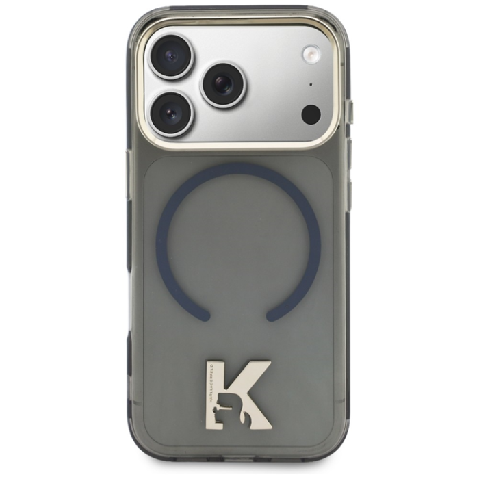 KARL LAGERFELD - Karl Lagerfeld iPhone 17 Pro Max Mobilskal Magsafe IML K Head Logo - Svart