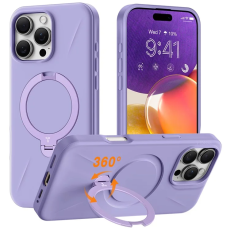 Torras - Torras iPhone 16 Pro Max Mobilskal Magsafe Ostand Q Pro - Lila