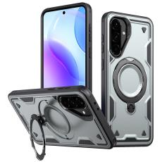 N/A - Mobilskal till Samsung Galaxy A36 5G Plast Milit&auml;rskydd Kickstand - Gr&aring;