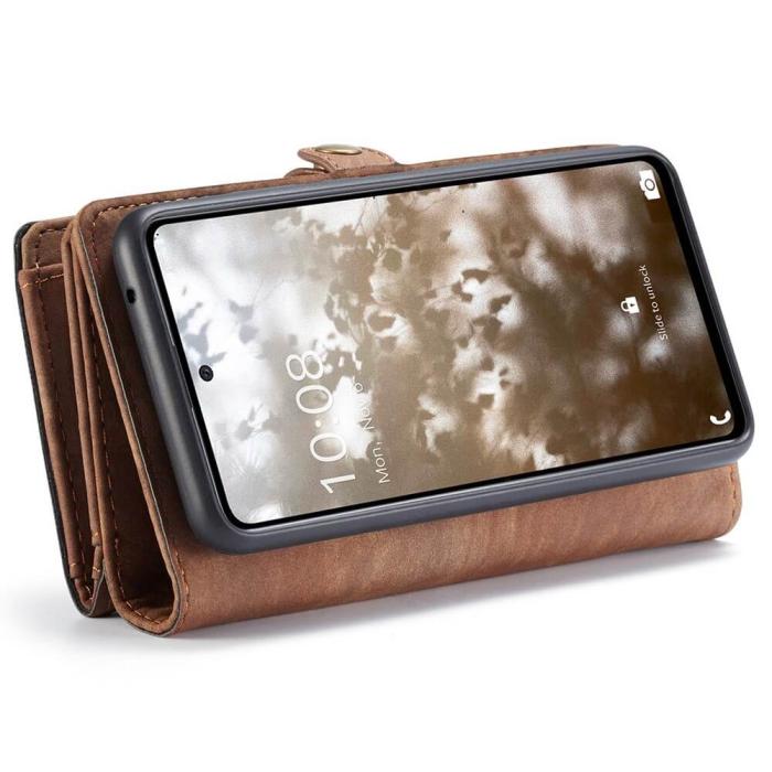 Caseme - CASEME 2-in-1 Plånboksfodral Samsung Galaxy A53 5G Detachable - Brun