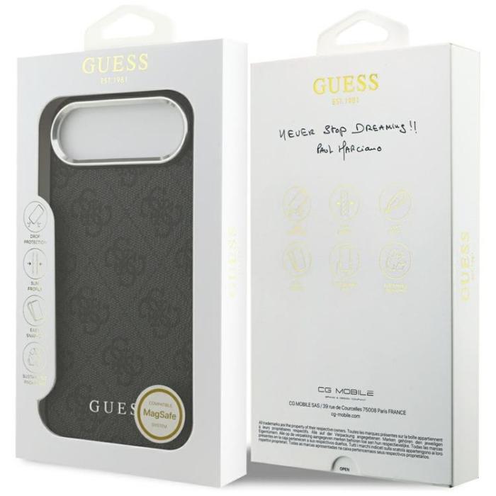 Guess - Guess iPhone Air Mobilskal MagSafe 4G Classic Logo - Svart