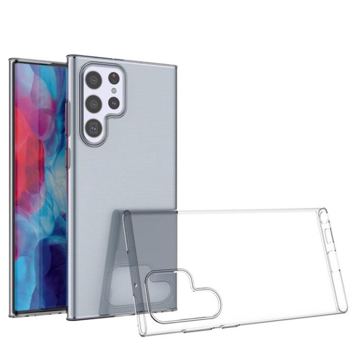Ruhtel - Ultra Clear Gel Skal Galaxy S22 Ultra - Transparent