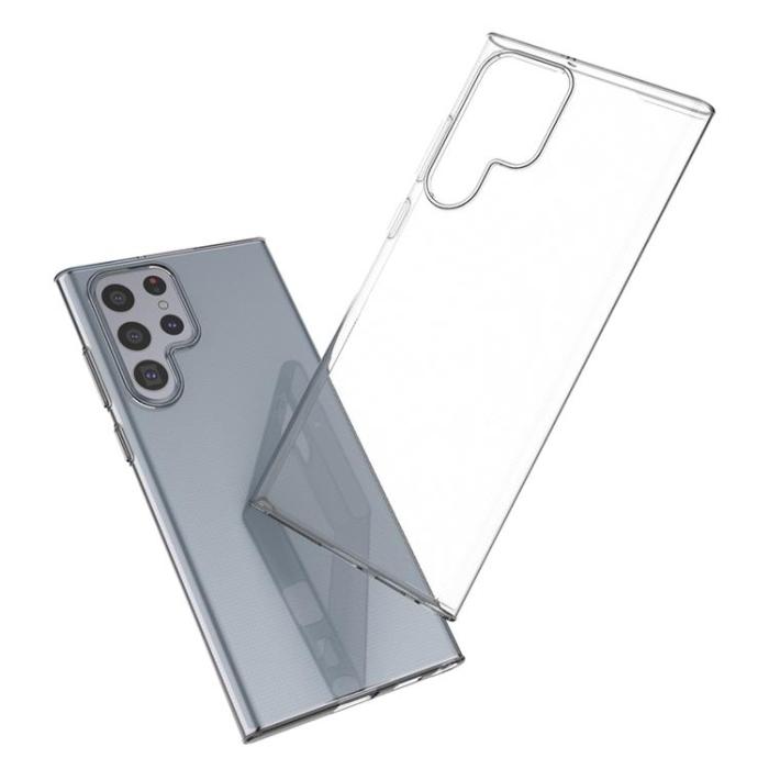 Ruhtel - Ultra Clear Gel Skal Galaxy S22 Ultra - Transparent