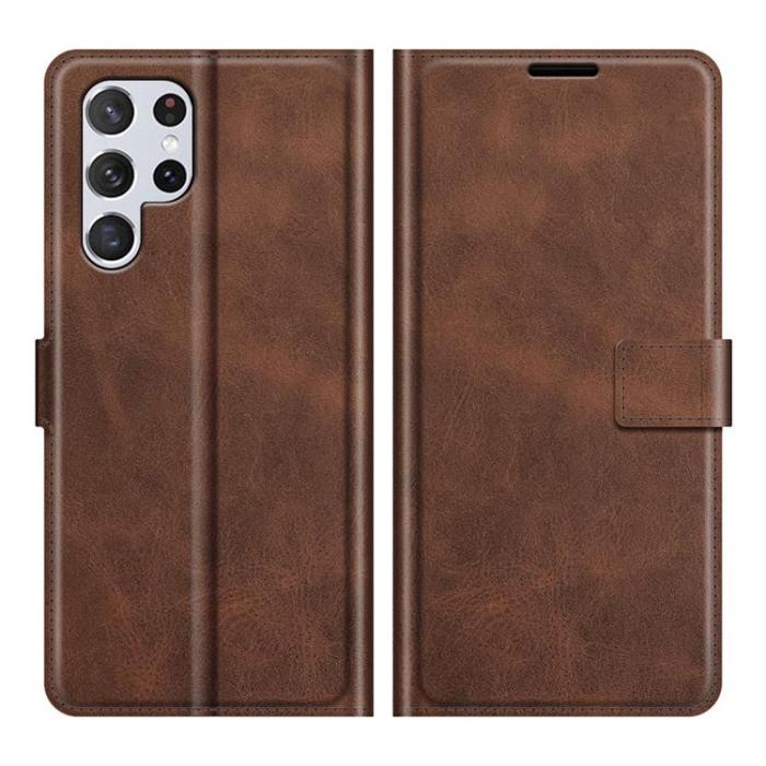A-One Brand - Flip Folio Fodral Galaxy S22 - Coffee