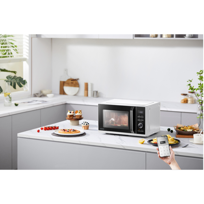 Toshiba - Toshiba Mikrovågsugn 23L, 3 i 1 Grill/Airfryer 900/1000/1700W