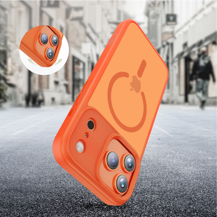 Tech-Protect - Tech-Protect iPhone 17 Pro Max Mobilskal Magsafe Matte - Cosmic Orange