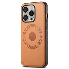 DENIOR - DENIOR A10 iPhone 16 Pro Fodral KonstL&auml;der MagSafe - Khaki
