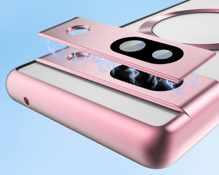 A-One Brand - Google Pixel 7A Mobilskal Magsafe Electroplated TPU - RosaGuld