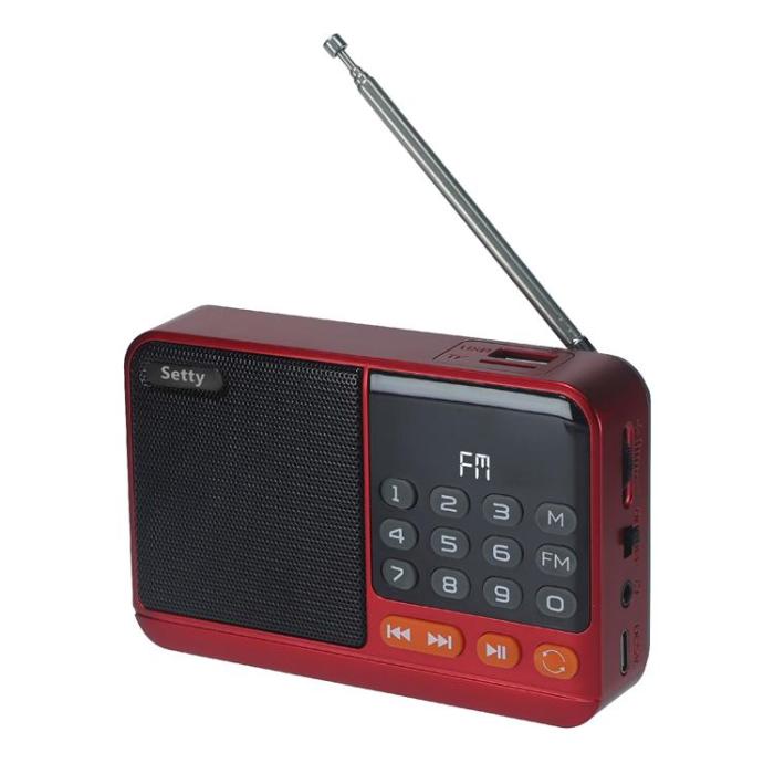 Setty - Setty Mini FM Radio med Bluetooth Högtalare SFM-01M
