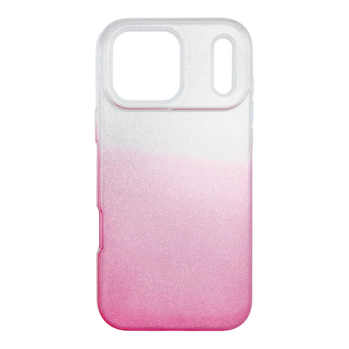 A-One Brand - iPhone 17 Pro Max Mobilskal Shining - Transparent/Rosa