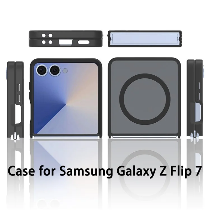 A-One Brand - Galaxy Z Flip 7 Mobilskal Magsafe Acrylic - Svart