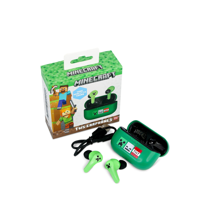 Minecraft - MINECRAFT TWS In-Ear Hörlurar - Grön