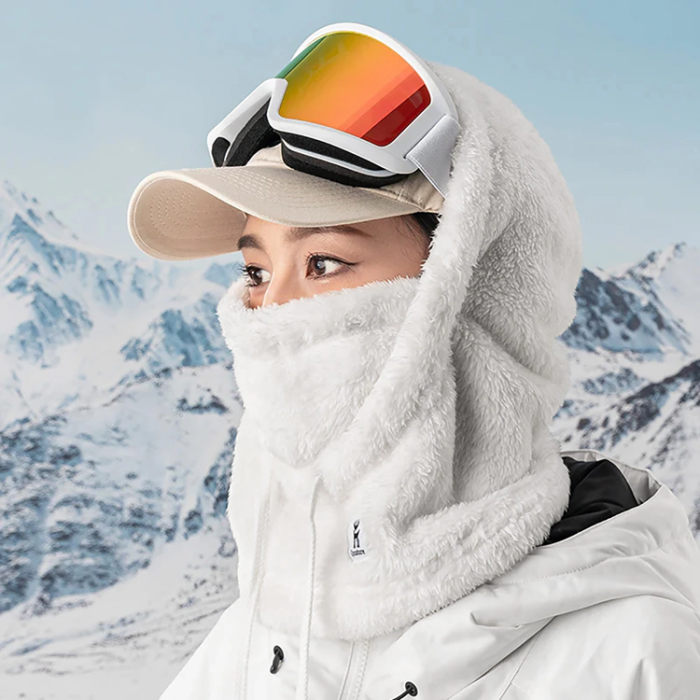 Qunature - Qunature Ski Balaclava Storlek L Arctic Velvet - Vit