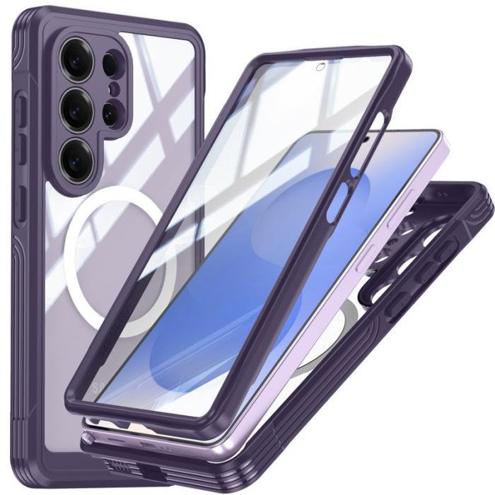 OEM - Mobilskal för Samsung Galaxy S26 Ultra Magnetiskt PC + TPU - Mörklila