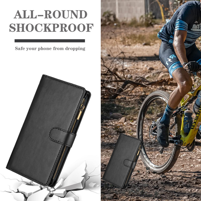 A-One Brand - OnePlus 15 5G Plånboksfodral Zipper Shockproof