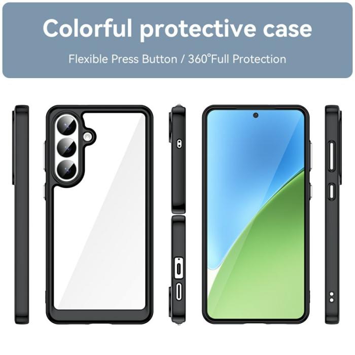 OEM - Mobilskal för Samsung Galaxy S26 Plus TPU + Akryl - Svart