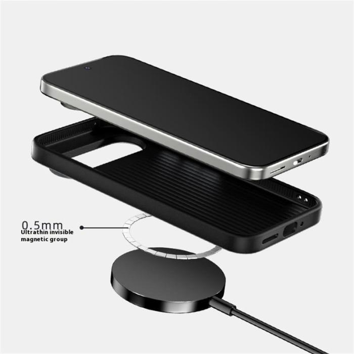 ABEEL - ABEEL Mobilskal till Google Pixel 10 Pro MagSafe Äkta Läder Svart
