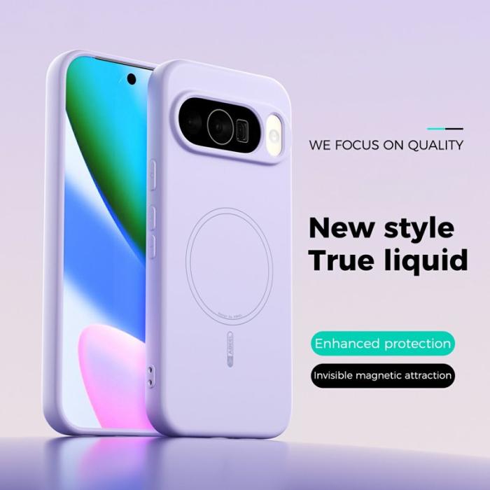 ABEEL - ABEEL Mobilskal till Google Pixel 10 Pro MagSafe Lila Liquid Silicone