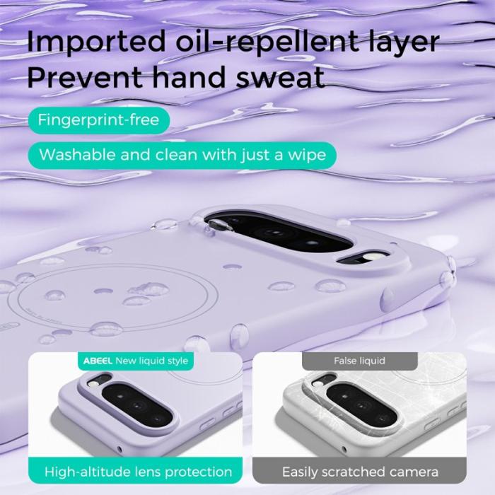 ABEEL - ABEEL Mobilskal till Google Pixel 10 Pro MagSafe Liquid Silicone - Beige