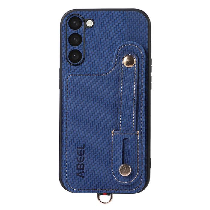 ABEEL - ABEEL Style 03 Mobilskal till Samsung Galaxy S23 Carbon Fiber Blå