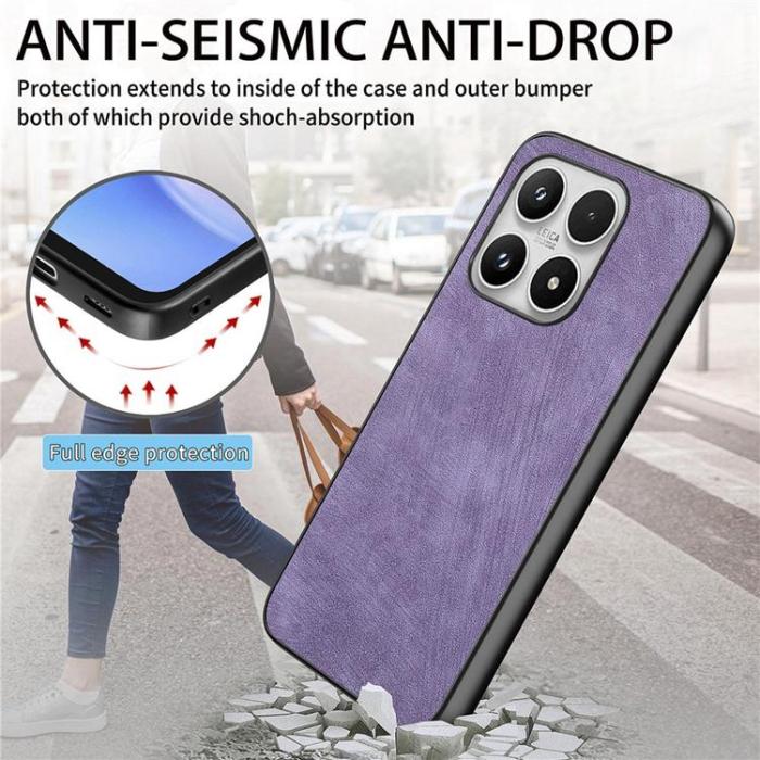 A-One Brand - Mobilskal för Xiaomi 17 Retro Läder Shockproof Slim