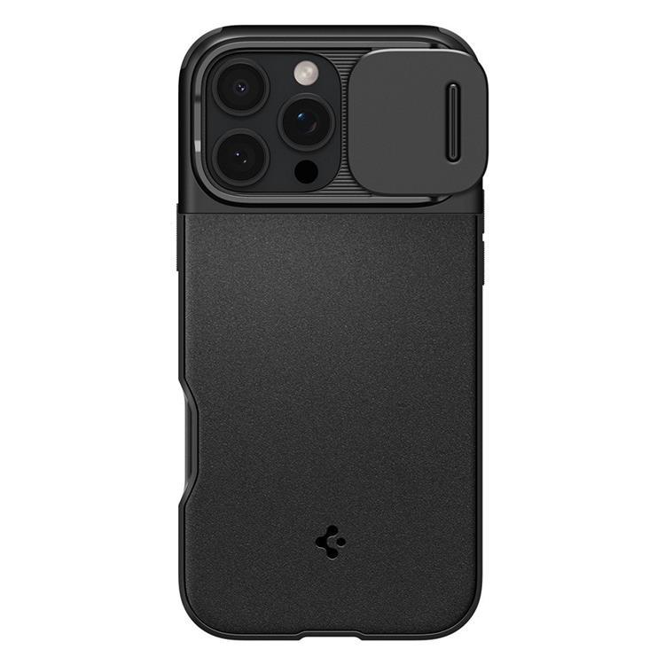 Spigen iPhone 16 Pro Max Mobilskal MagSafe Optik Armor - Svart | 2353 | AlltMobil