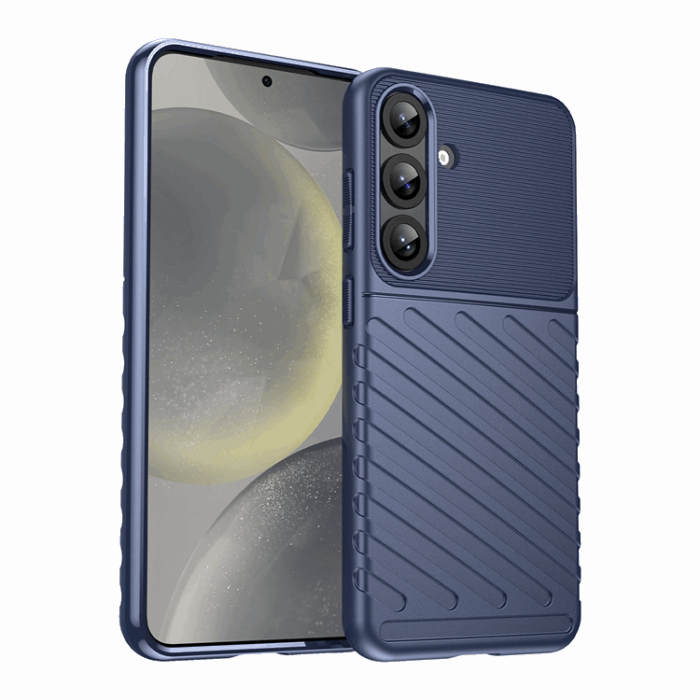 OEM - Galaxy S25 Mobilskal Thunder Armored - Blå