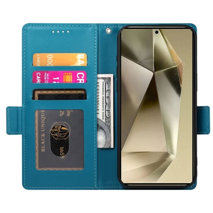 OEM - Galaxy S25 Ultra Plånboksfodral - Blå