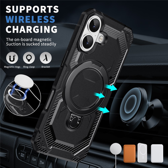 A-One Brand - iPhone 17 Mobilskal MagSafe Kickstand TPU + PC