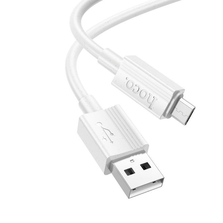HOCO USB Till MicroUSB 1m Kabel 2.4A X107 - Vit | 3541 | AlltMobil