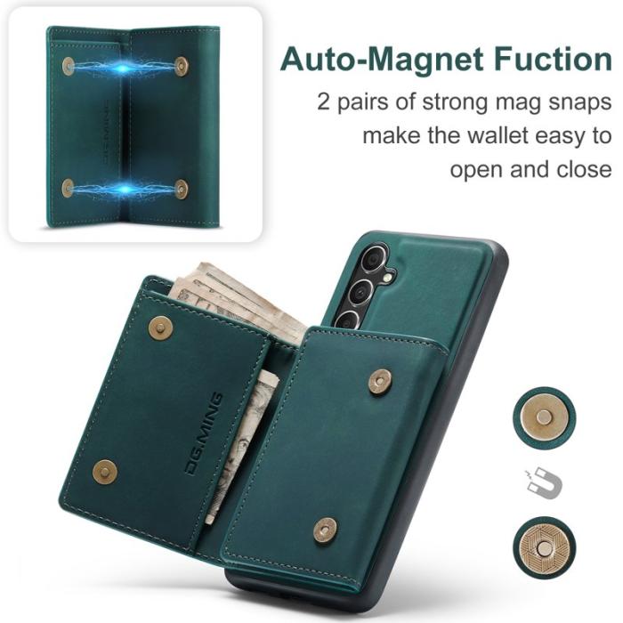 DG.MING - DG.MING M1 Series Mobilskal till Samsung Galaxy A56 5G Kickstand Grön