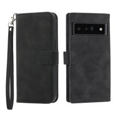 DIERFENG - DIERFENG DF-03 Konstl&auml;der Pl&aring;nboksfodral f&ouml;r Google Pixel 6 Pro 5G - Svart